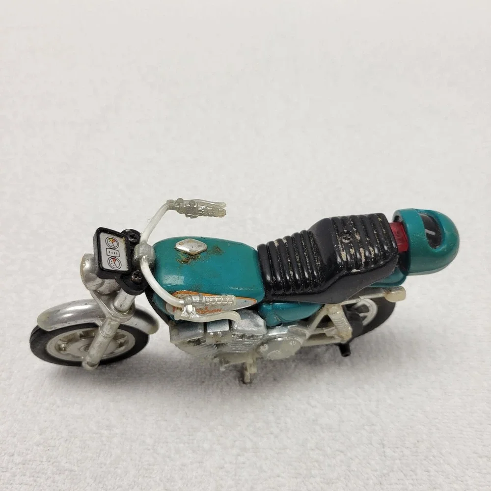 Matchbox Harley-Davidson‎ Motorcycle 1981 blue helment pull string